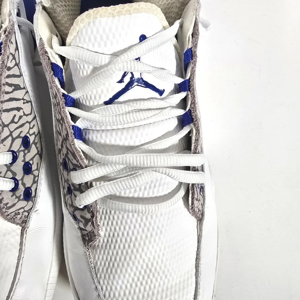 Jordan ADG 2 Golf Shoes Mens 7 White Royal Blue Elephant Print CT0531-101